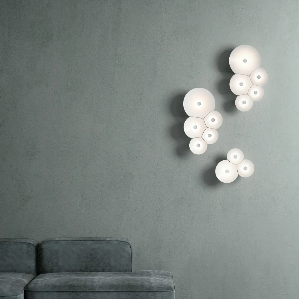 Bulbullia vegglampe, hvit Luceplan