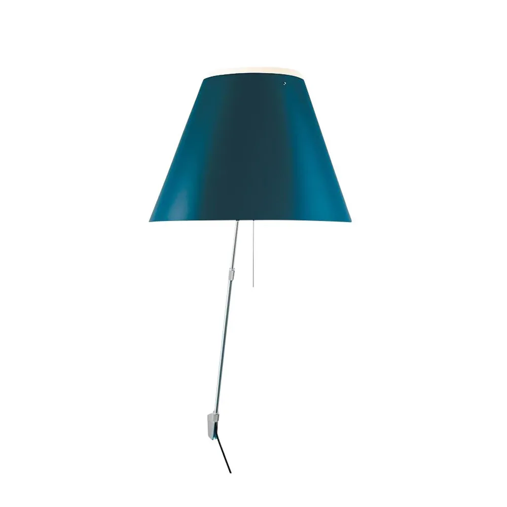 Costanza D13 a vegglampe, petroleum blue Luceplan