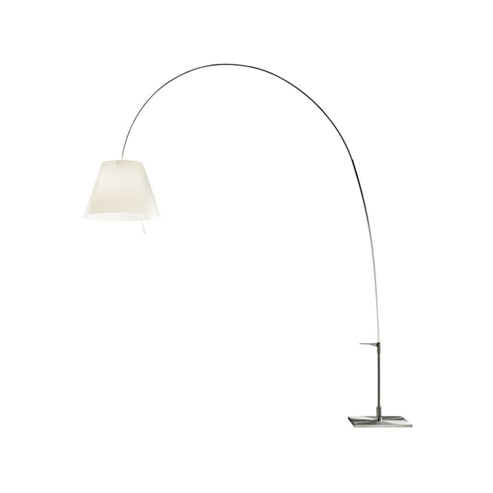 Lady Costanza D13E d gulvlampe - Hvit skjerm, aluminiumsstativ - Luceplan