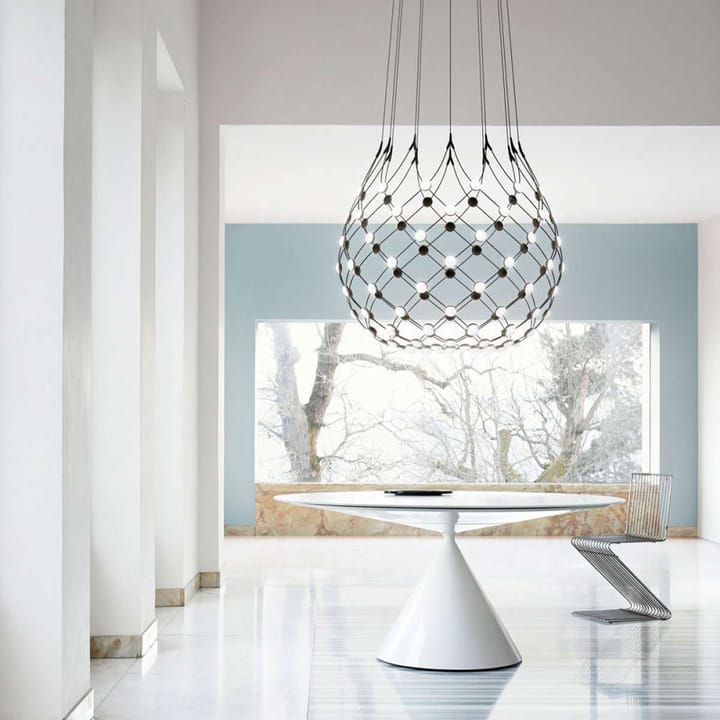 Mesh taklampe, sort, large Luceplan