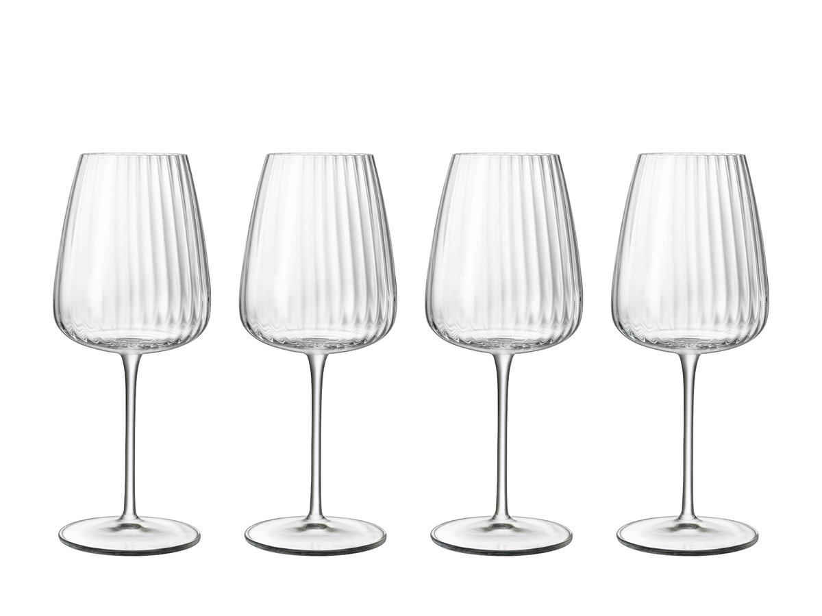 Luigi Bormioli Hvitvinsglass Chardonnay Optica 4-pakning 55 cl