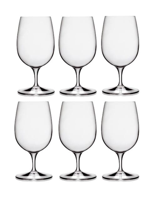 Palace vannglass med fot 6-pakning - 32 cl - Luigi Bormioli