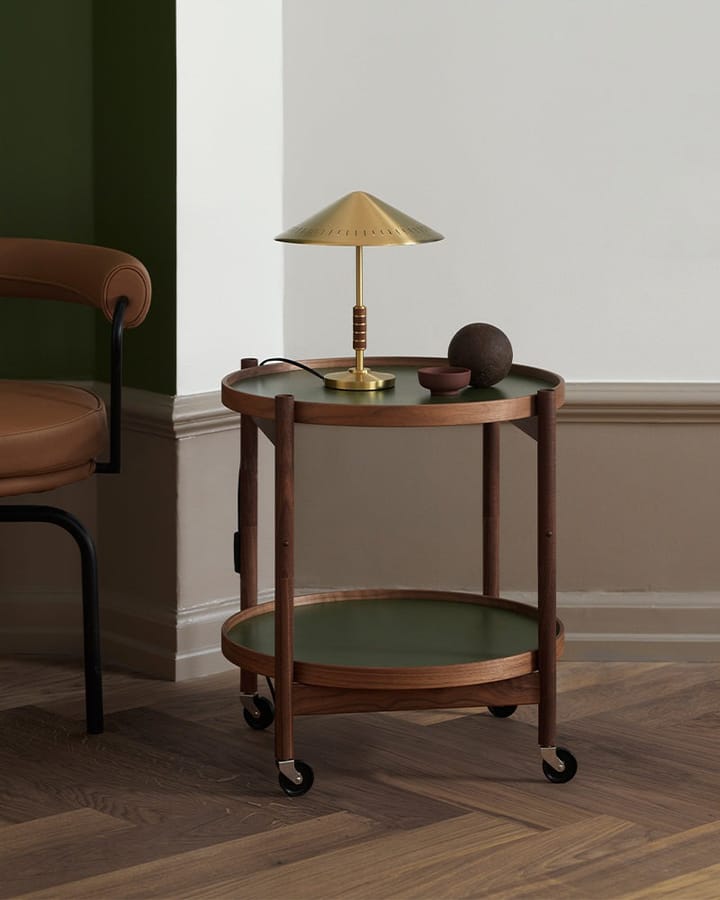 Governor 250 bordlampe, Brass-walnut LYFA