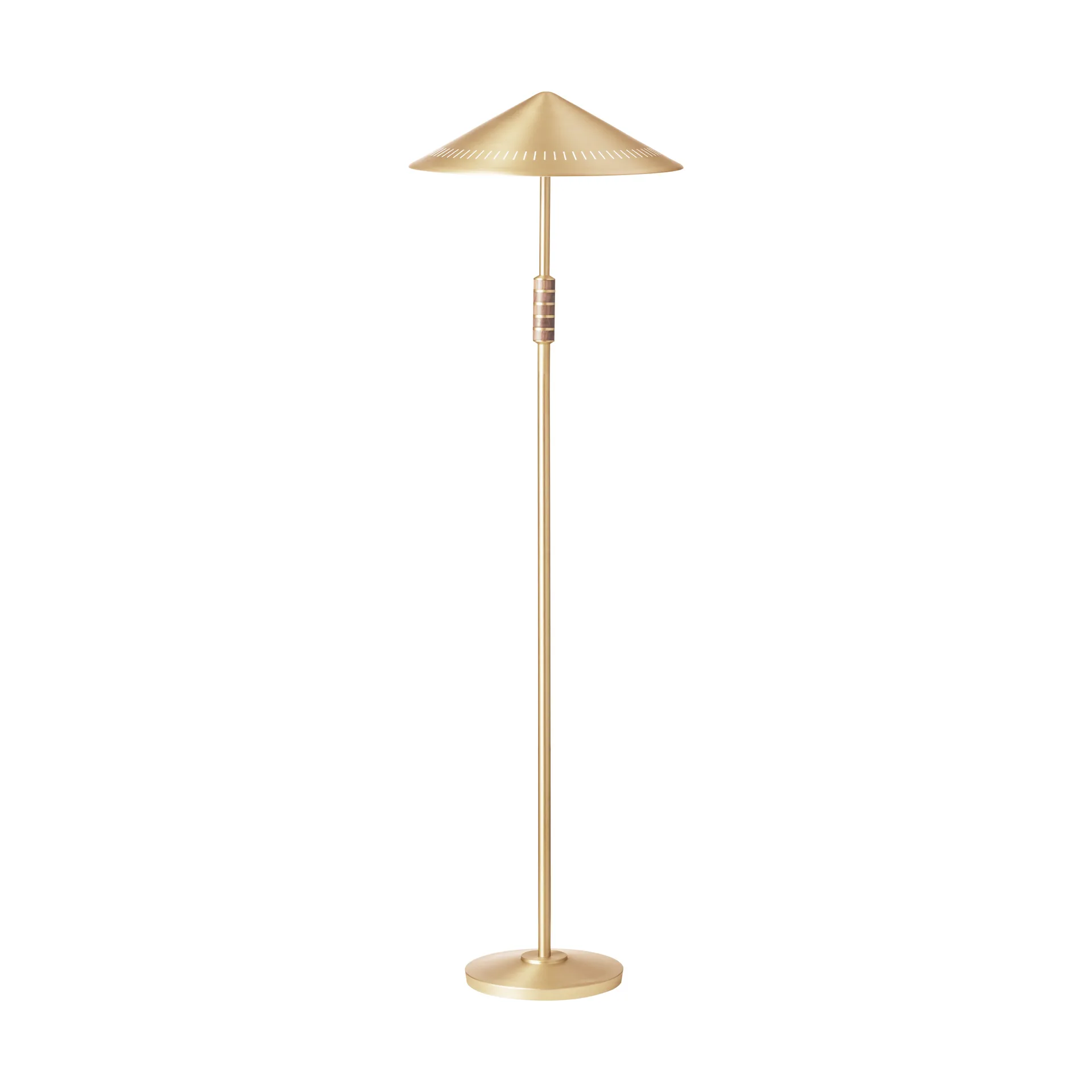 Governor 405 gulvlampe, Brass-walnut LYFA