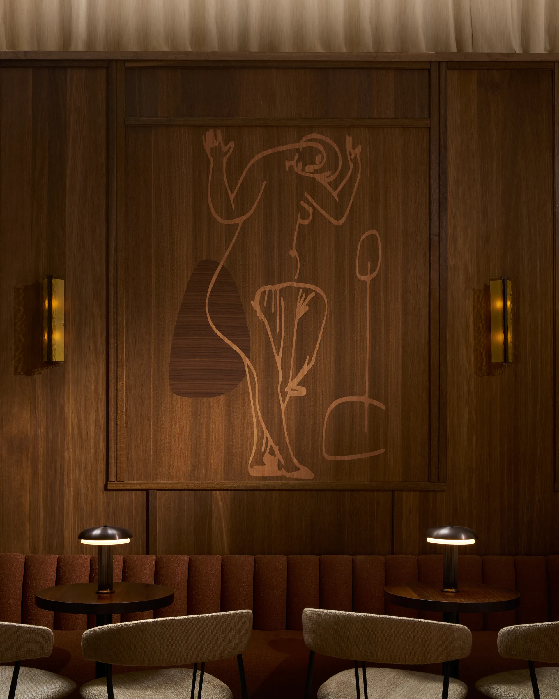 Ryff vegglampe, Bronze LYFA