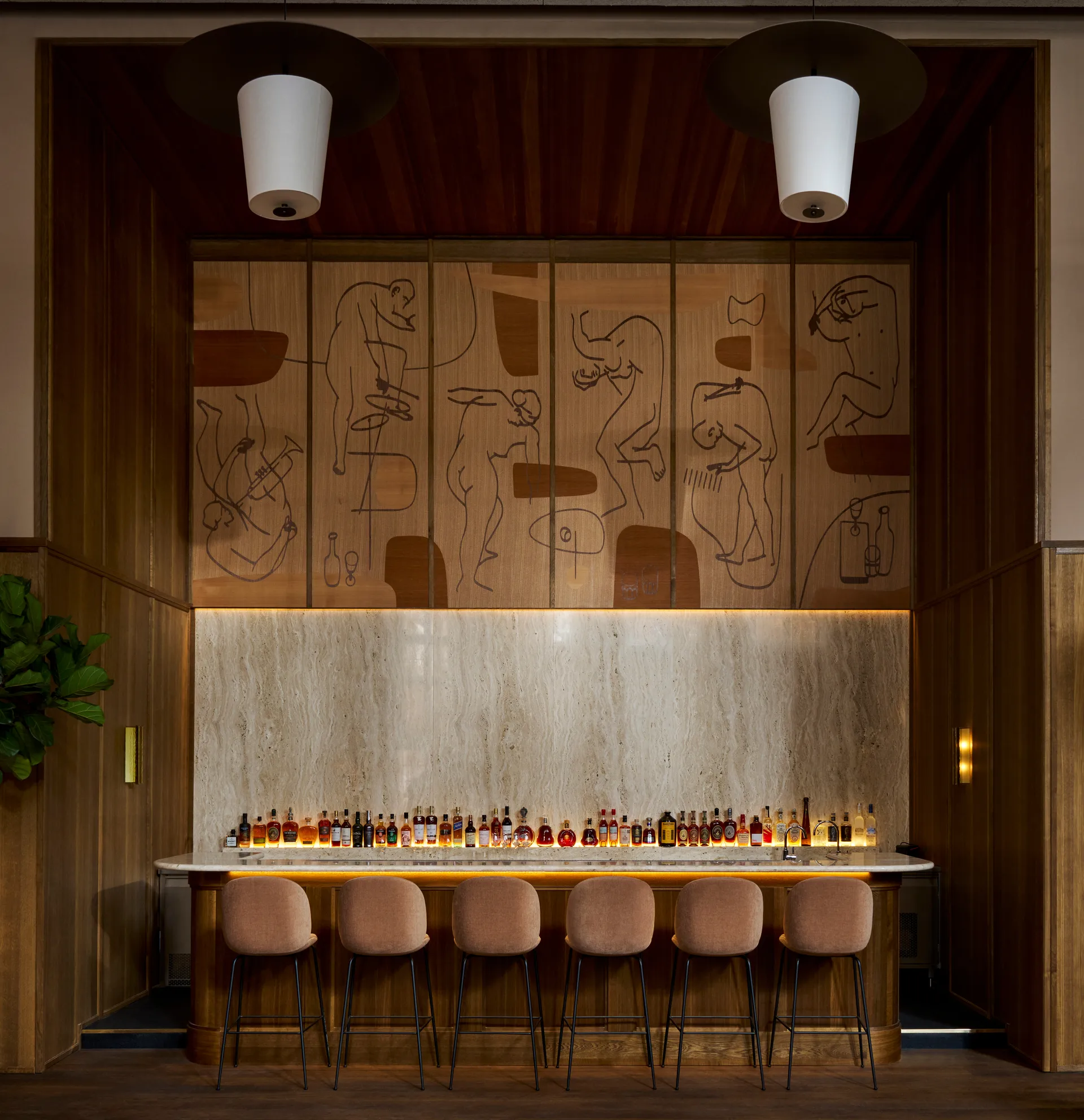 Ryff vegglampe, Bronze LYFA