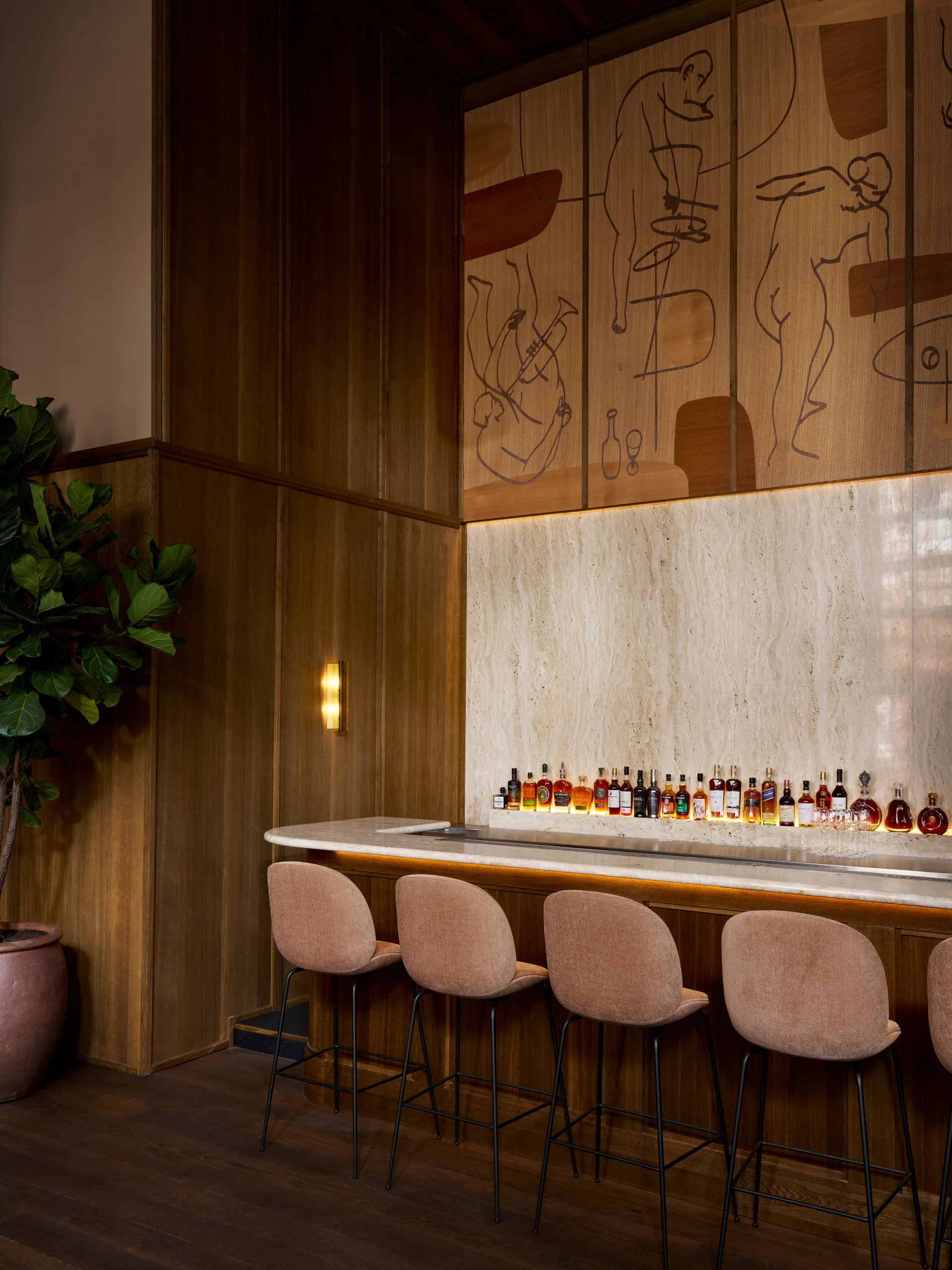 Ryff vegglampe, Bronze LYFA