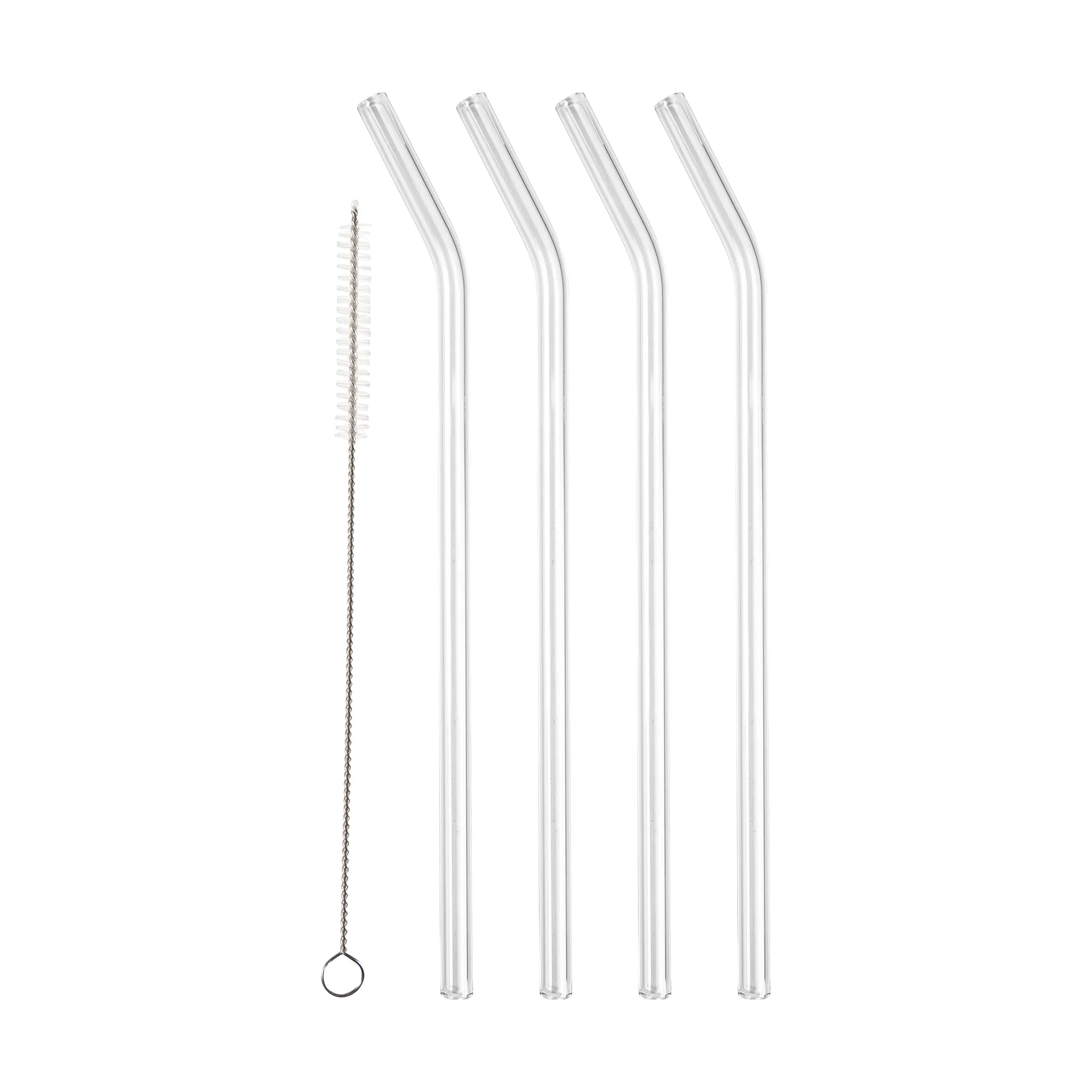 Lyngby Glas sugerør 21,5 cm 4-pk, Klar Lyngby Glas