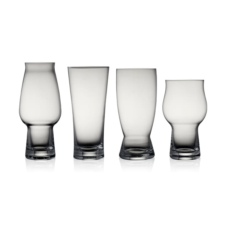 Lyngby Glass ølglass sett 4 deler - Krystall - Lyngby Glas