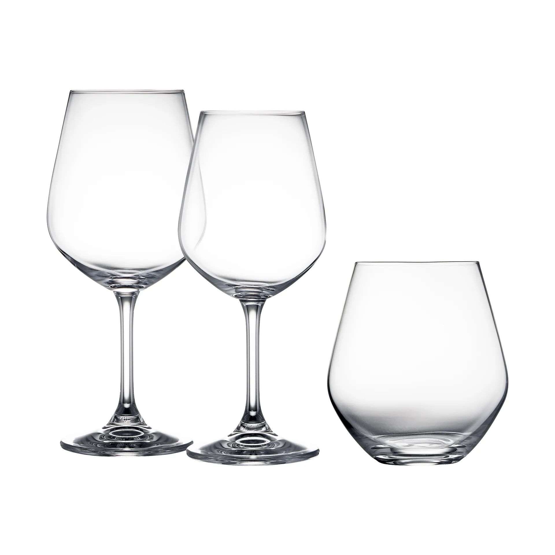 Lyngby Glass sett 18 deler, Krystall Lyngby Glas