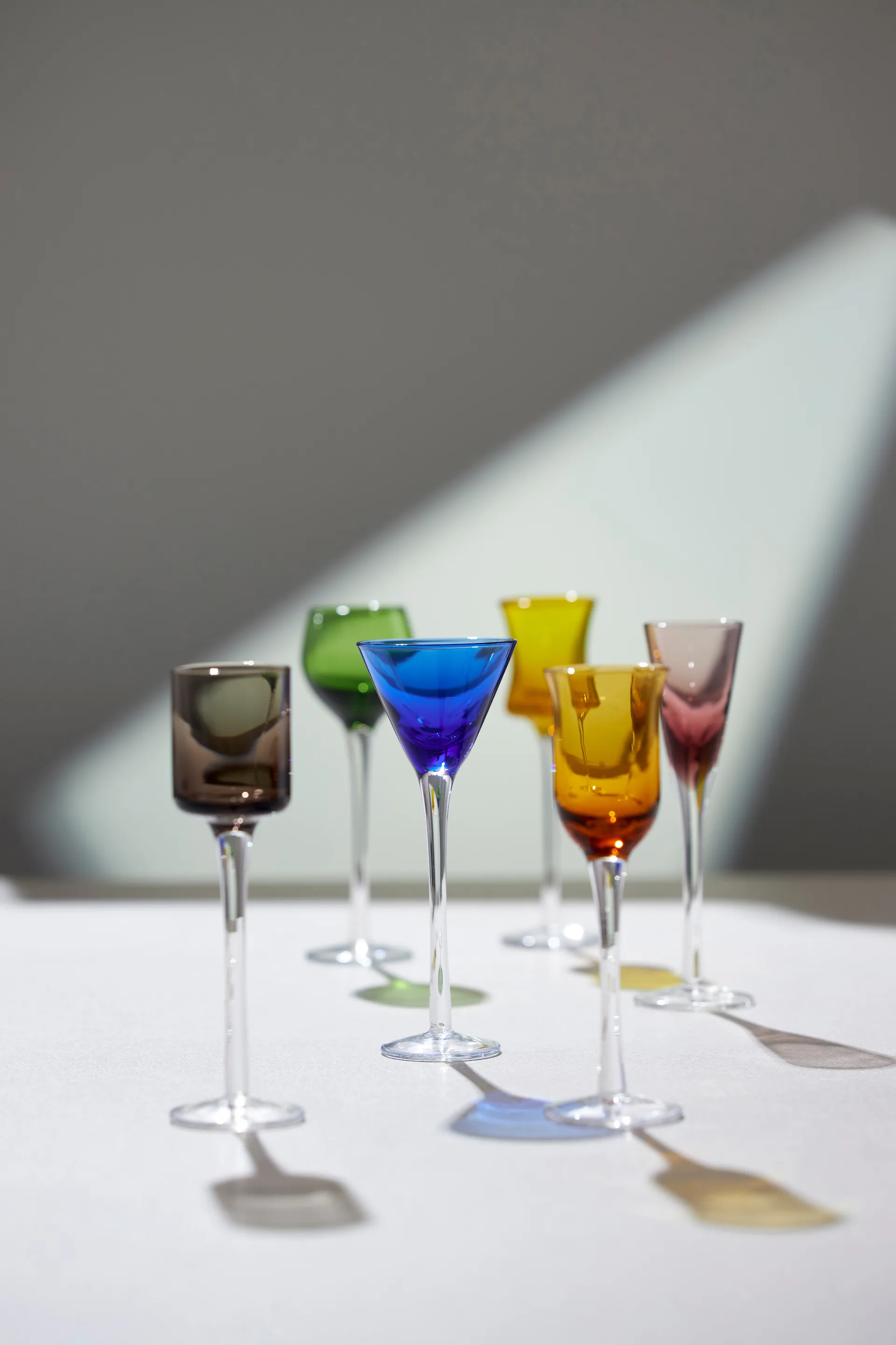 Lyngby Glass snapsglass 2,5–5 cl 6 deler, Mix Lyngby Glas