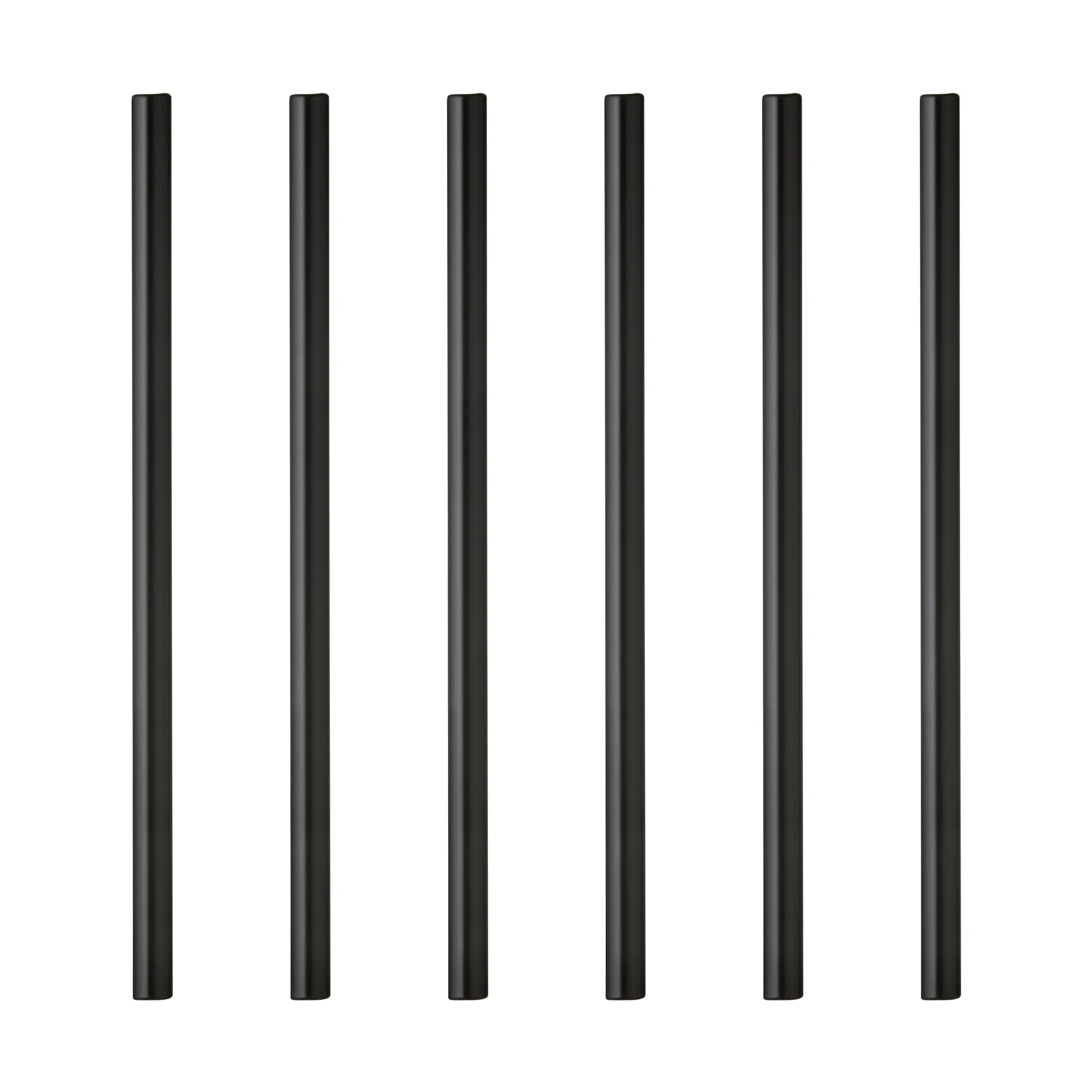 Lyngby Glass sugerør 14,5 cm 6-pakning, Sort Lyngby Glas