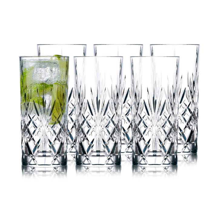 Melodia highballglass 36 cl 6-pakning - Krystall - Lyngby Glas