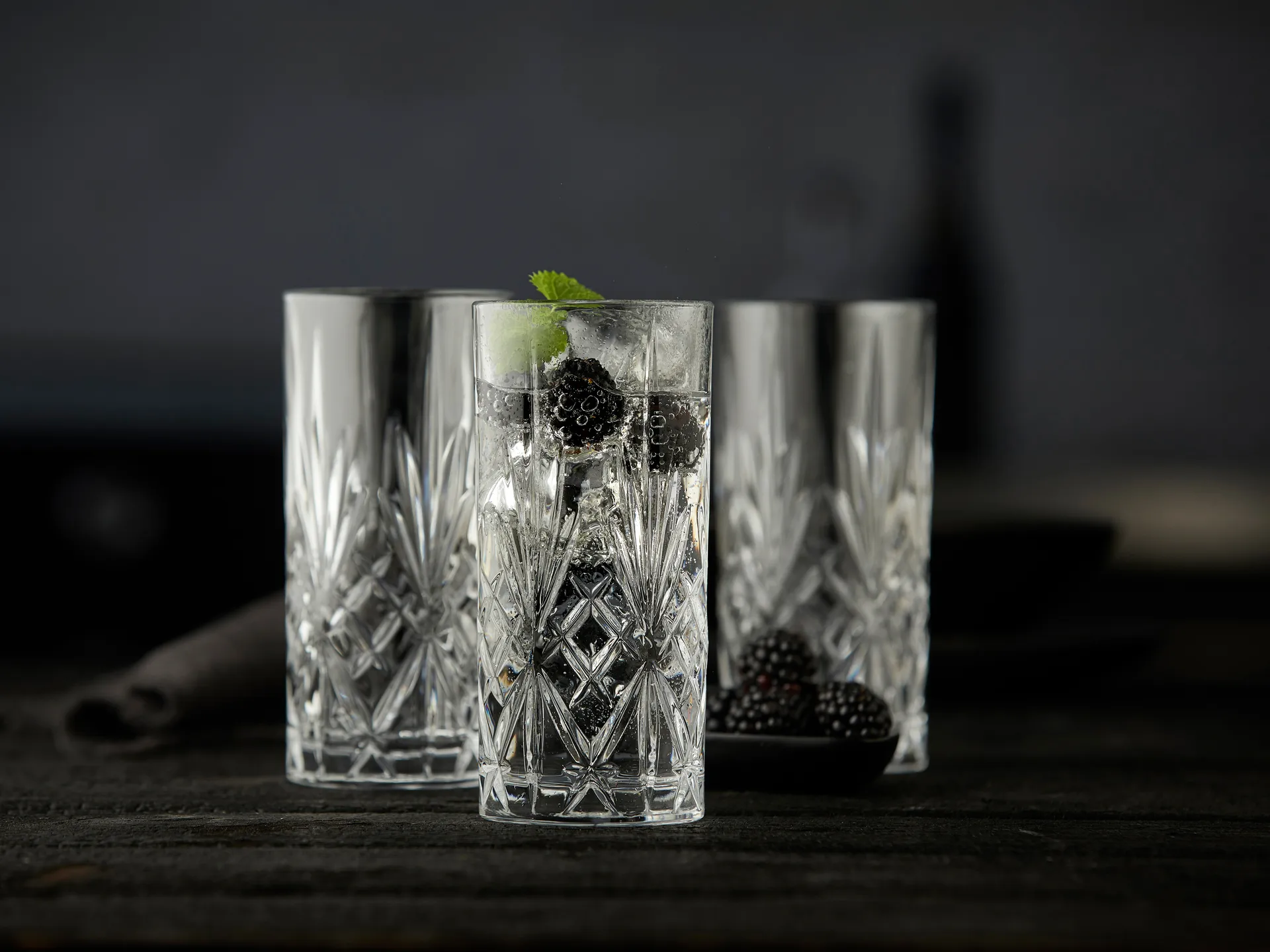 Melodia highballglass 36 cl 6-pakning, Krystall Lyngby Glas