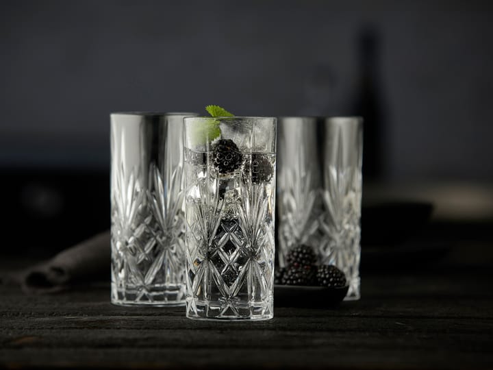 Melodia highballglass 36 cl 6-pakning, Krystall Lyngby Glas