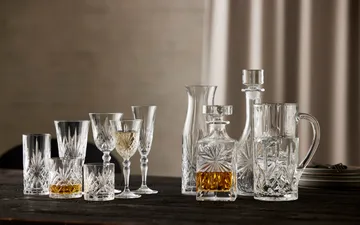 Melodia kanne og highballglass 7 deler - Krystall - Lyngby Glas