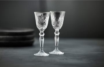 Melodia snapsglass på fot 5 cl 4-pakning - Clear - Lyngby Glas