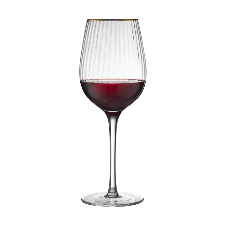 Palermo Gold rødvinsglass 40 cl 4-pakning, Klar-gull Lyngby Glas