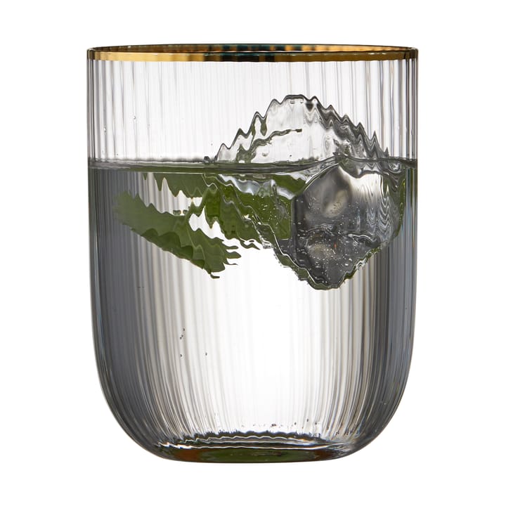 Palermo Gold tumblerglass 35 cl 4-pakning, Klar-gull Lyngby Glas