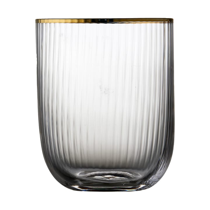 Palermo Gold tumblerglass 35 cl 4-pakning - Klar-gull - Lyngby Glas