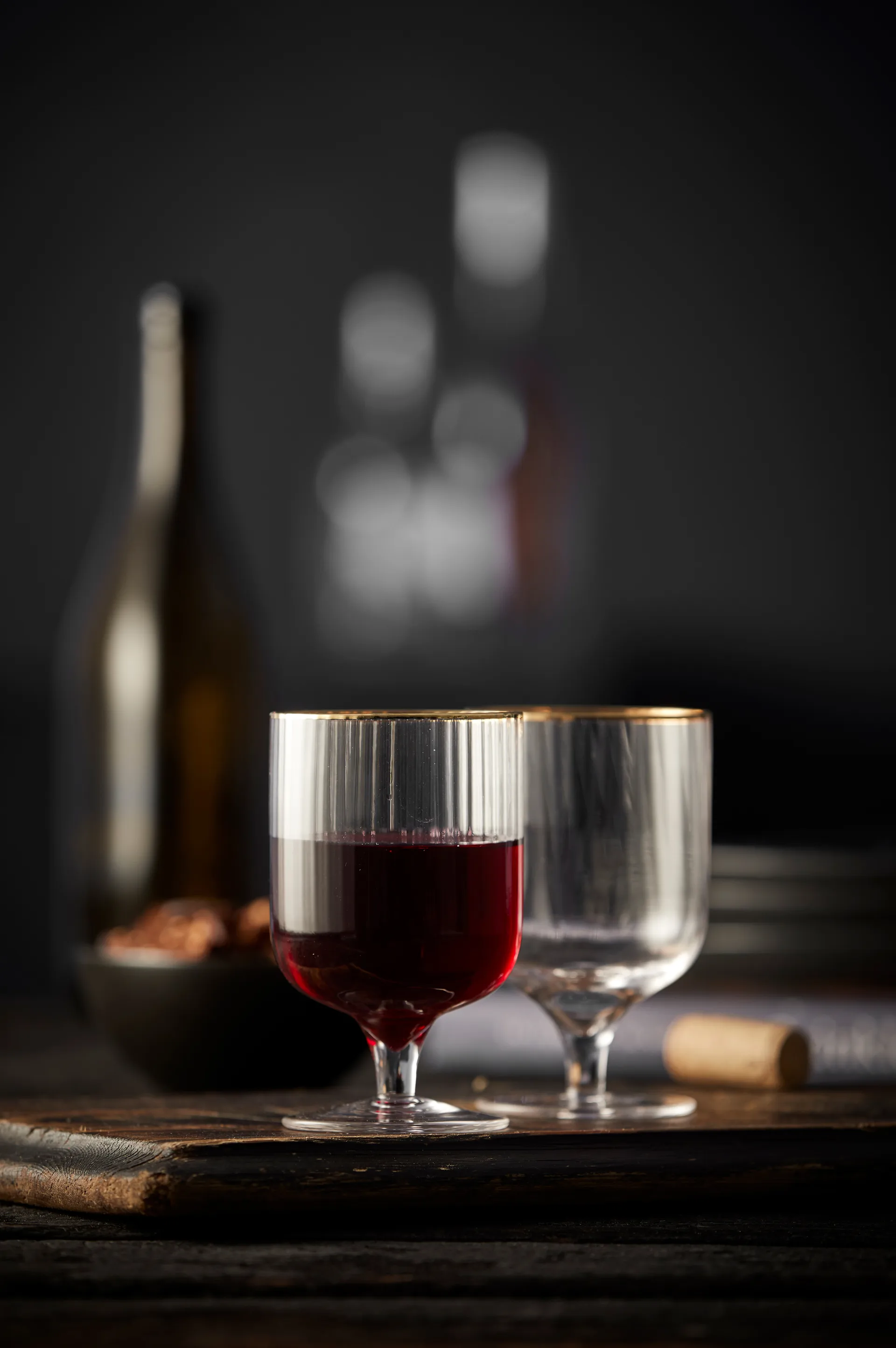 Palermo Gold vinglass 30 cl 4-pakning, Klar-gull Lyngby Glas