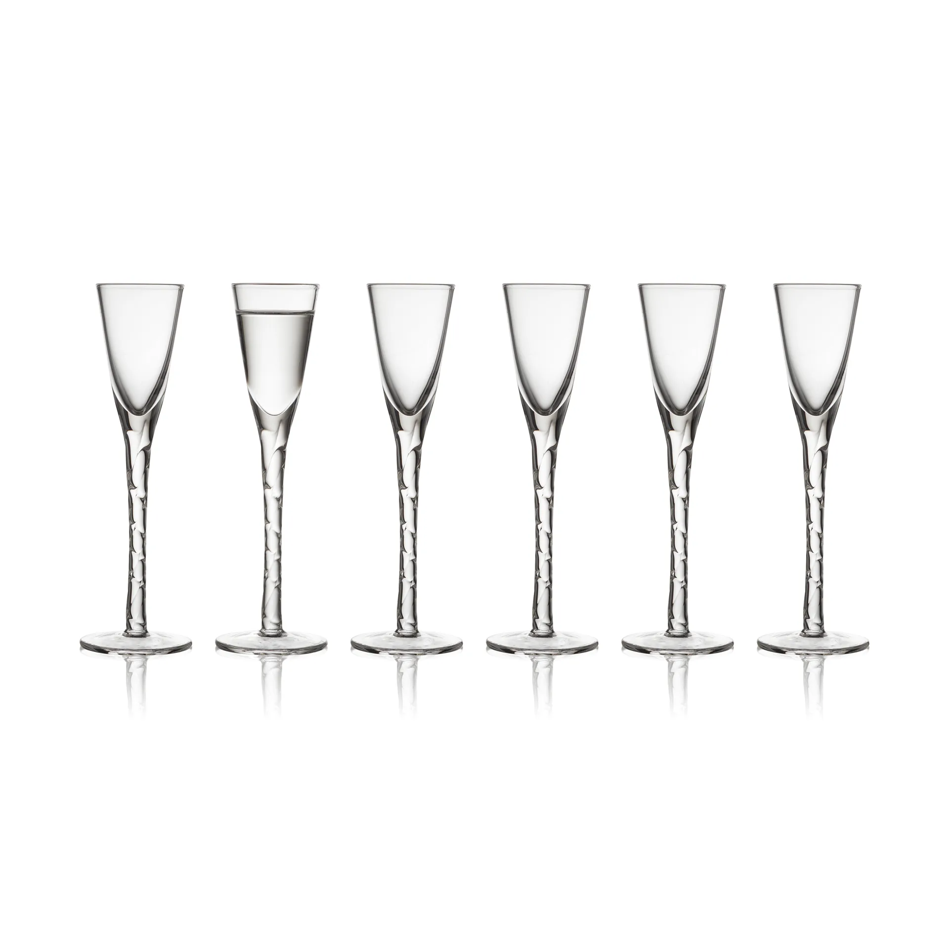 Paris snapsglass 2,5 cl 6-pakning, Klar Lyngby Glas