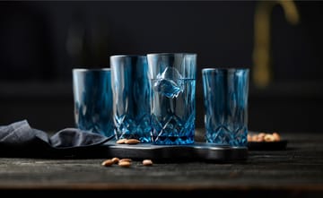 Sorrento highball glass 38 cl 4-pakning - Blue - Lyngby Glas