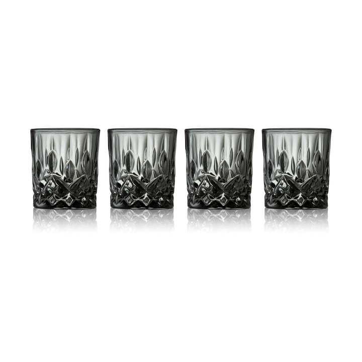 Sorrento shotglass 4 cl 4-pack - Smoke - Lyngby Glas