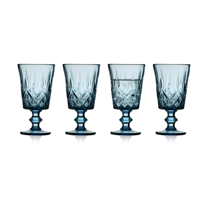 Sorrento vinglass 29 cl 4-pack - Blå - Lyngby Glas
