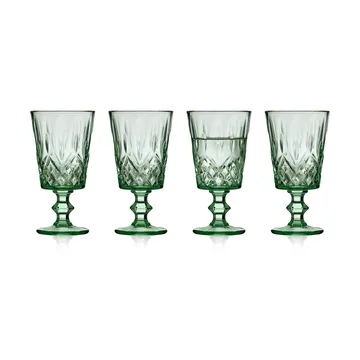 Sorrento vinglass 29 cl 4-pack - Grønn - Lyngby Glas