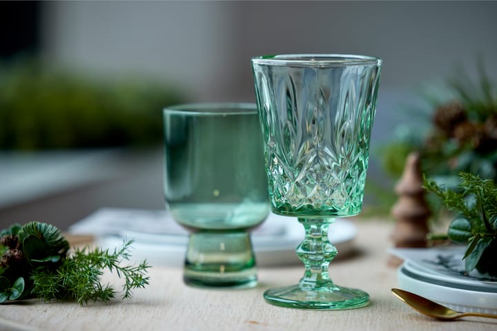 Sorrento vinglass 29 cl 4-pack - Grønn - Lyngby Glas