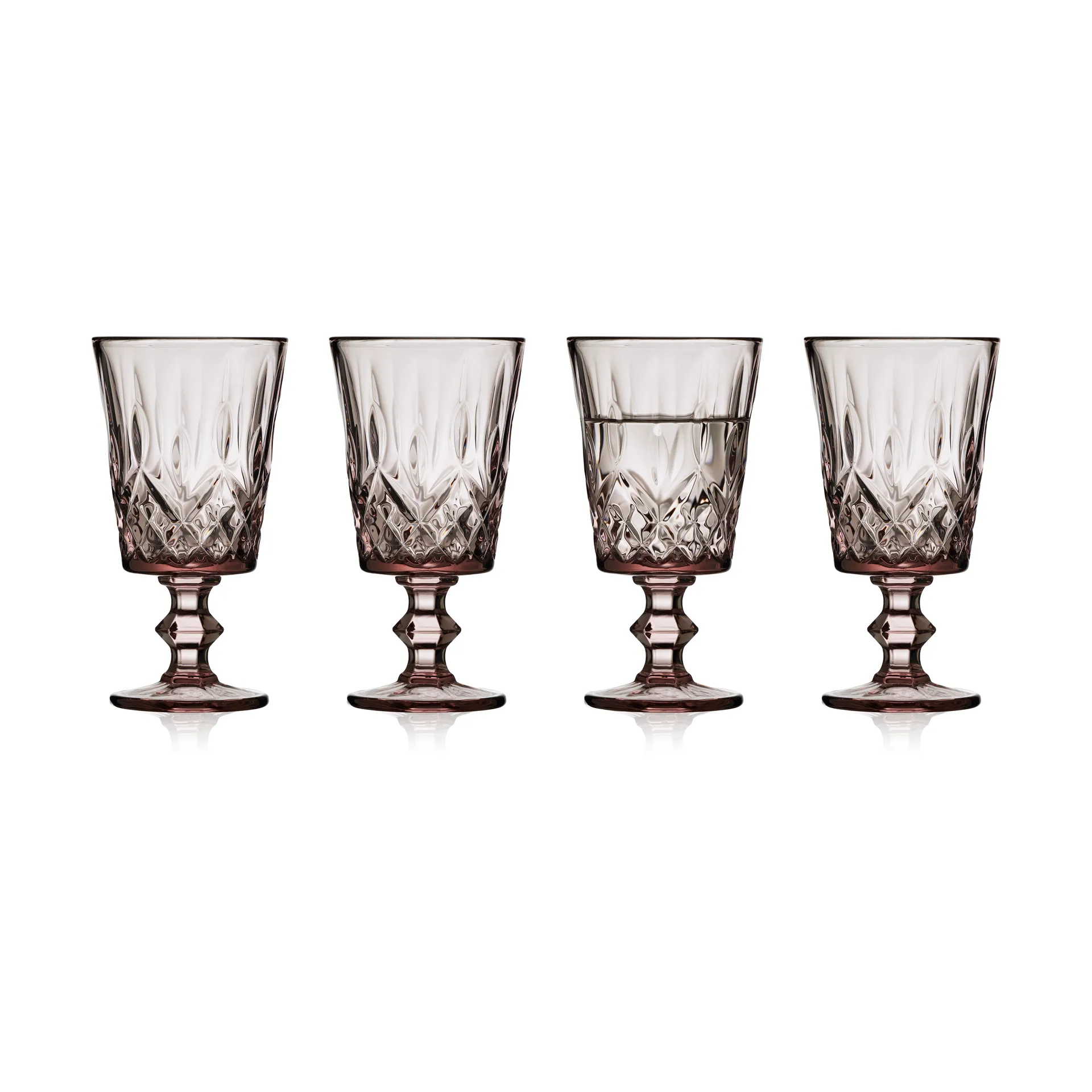 Sorrento vinglass 29 cl 4-pack, Pink Lyngby Glas