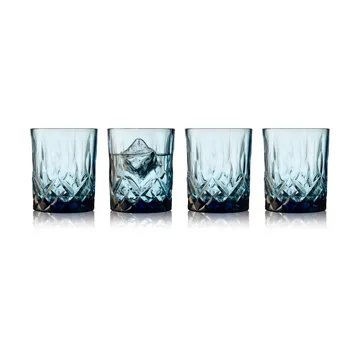 Sorrento whiskyglass 32 cl 4-pakning - Blue - Lyngby Glas