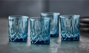 Sorrento whiskyglass 32 cl 4-pakning - Blue - Lyngby Glas