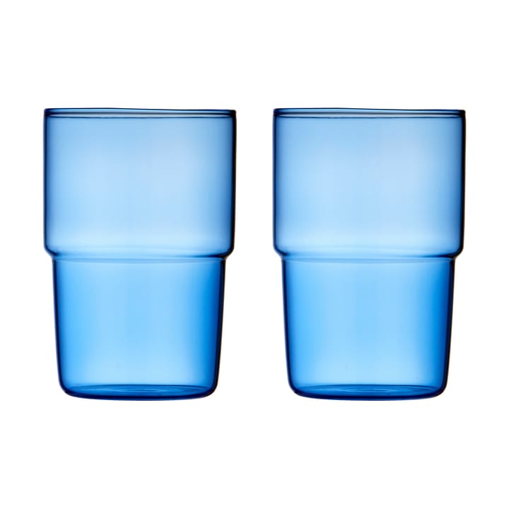 Torino glass 40 cl 2-pakning - Blue - Lyngby Glas