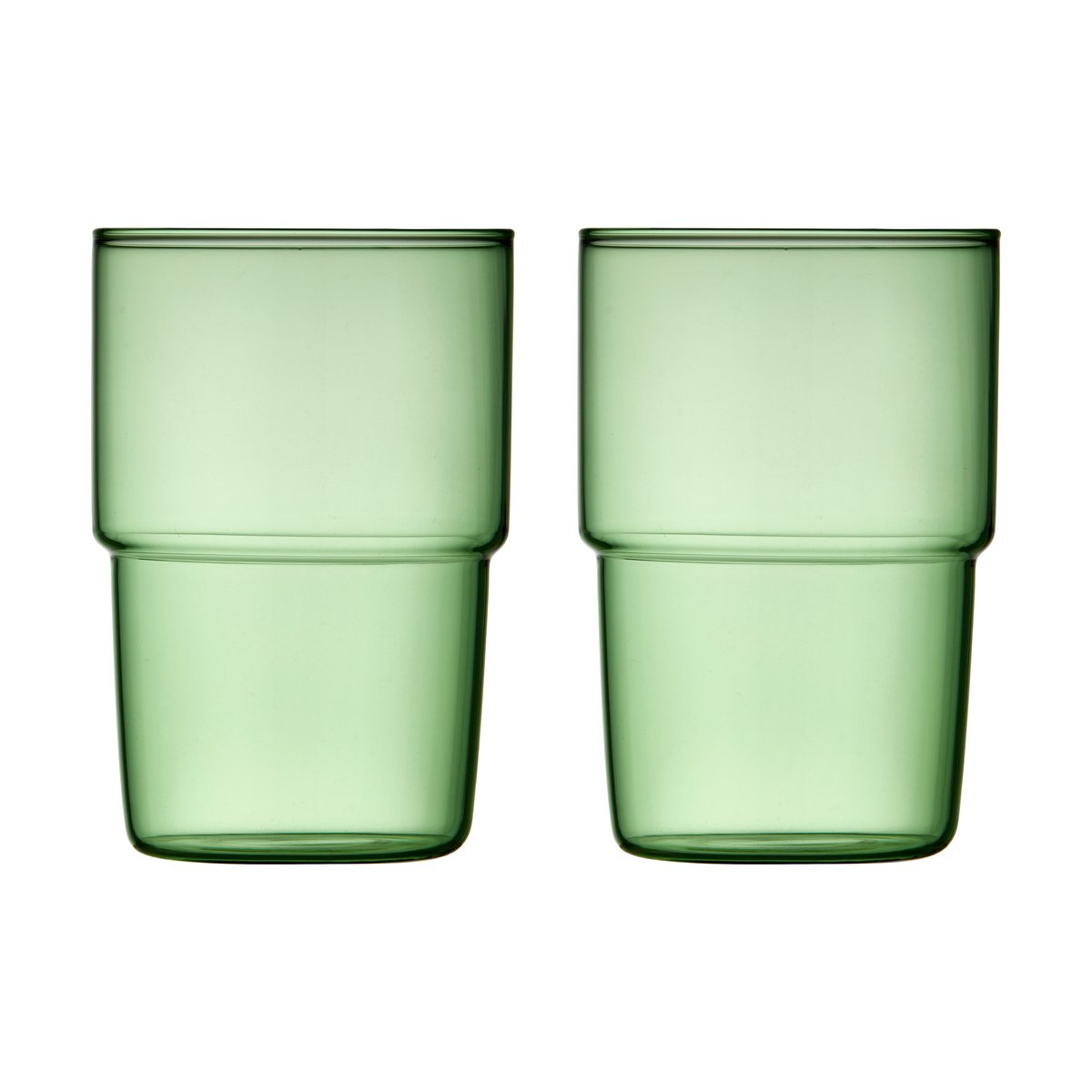 Lyngby Glas Torino glass 40 cl 2-pakning Green