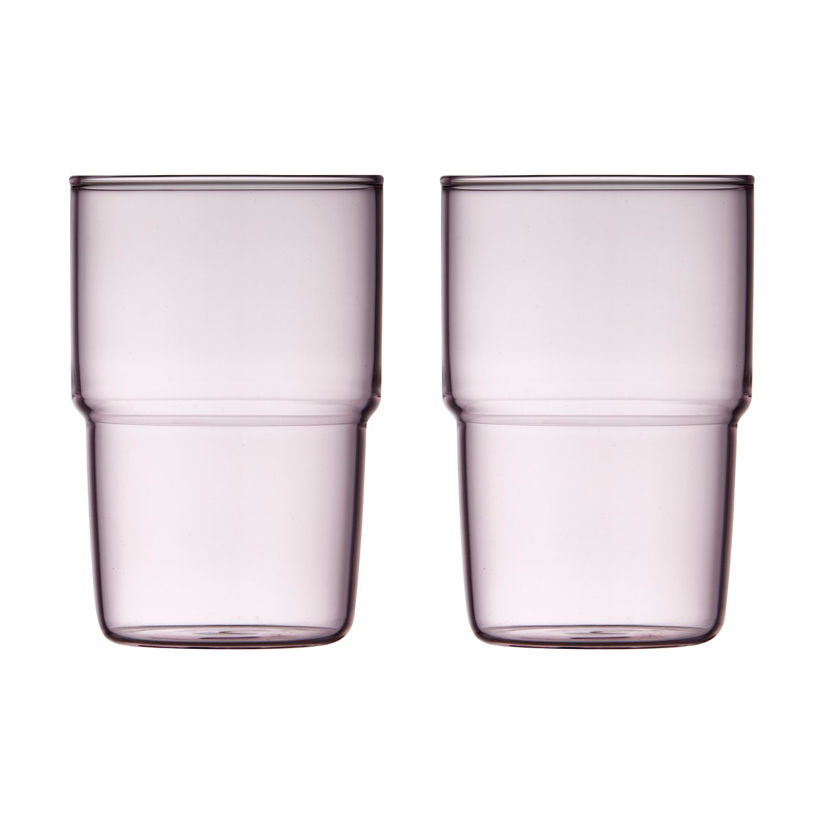 Lyngby Glas Torino glass 40 cl 2-pakning Pink