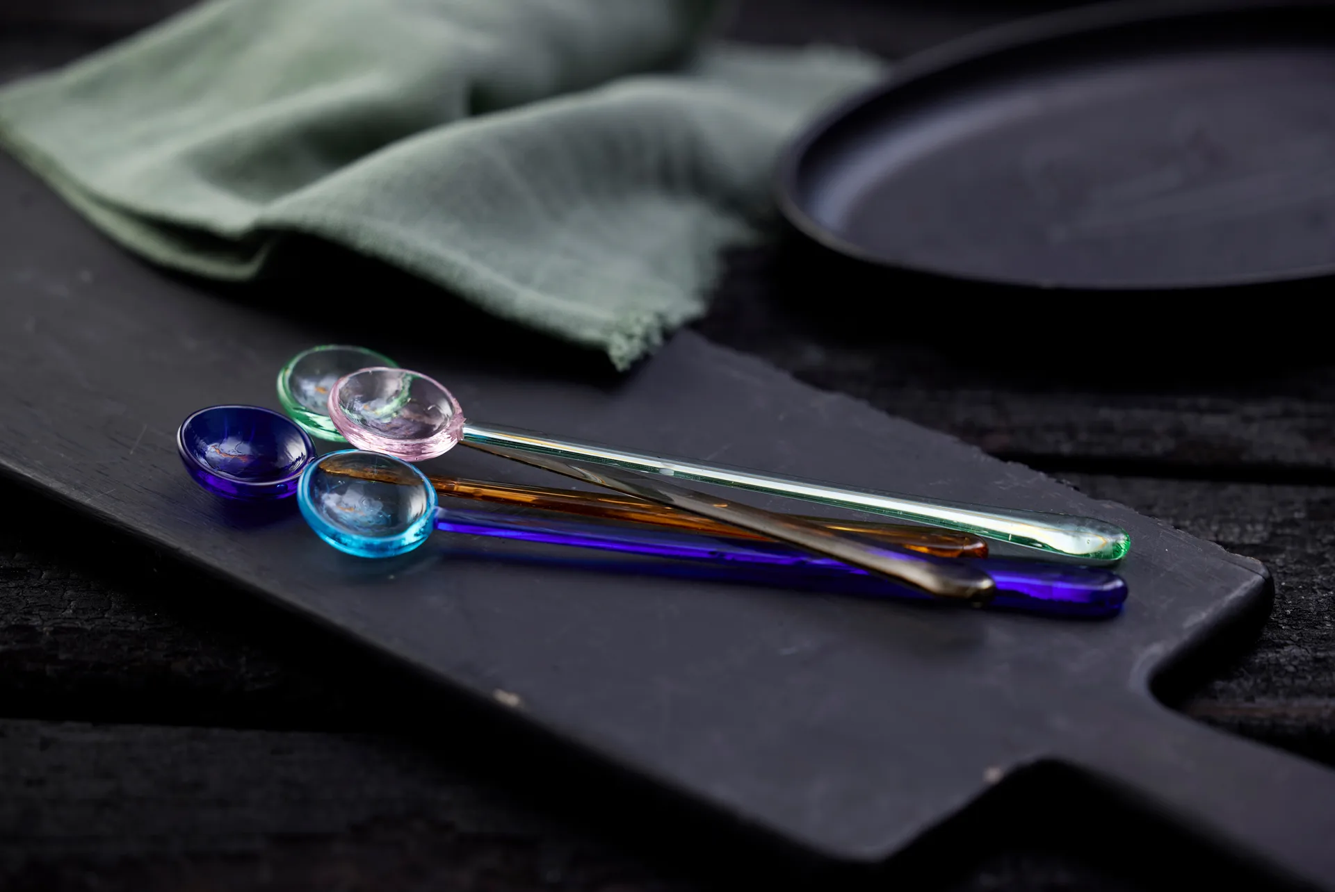 Torino skje glass 18 cm 4 deler, Mix Lyngby Glas