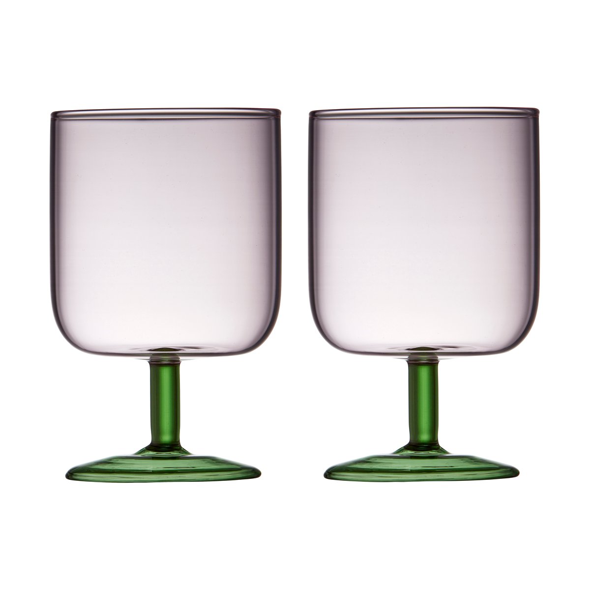 Lyngby Glas Torino vinglass 30 cl 2-pakning Pink-green