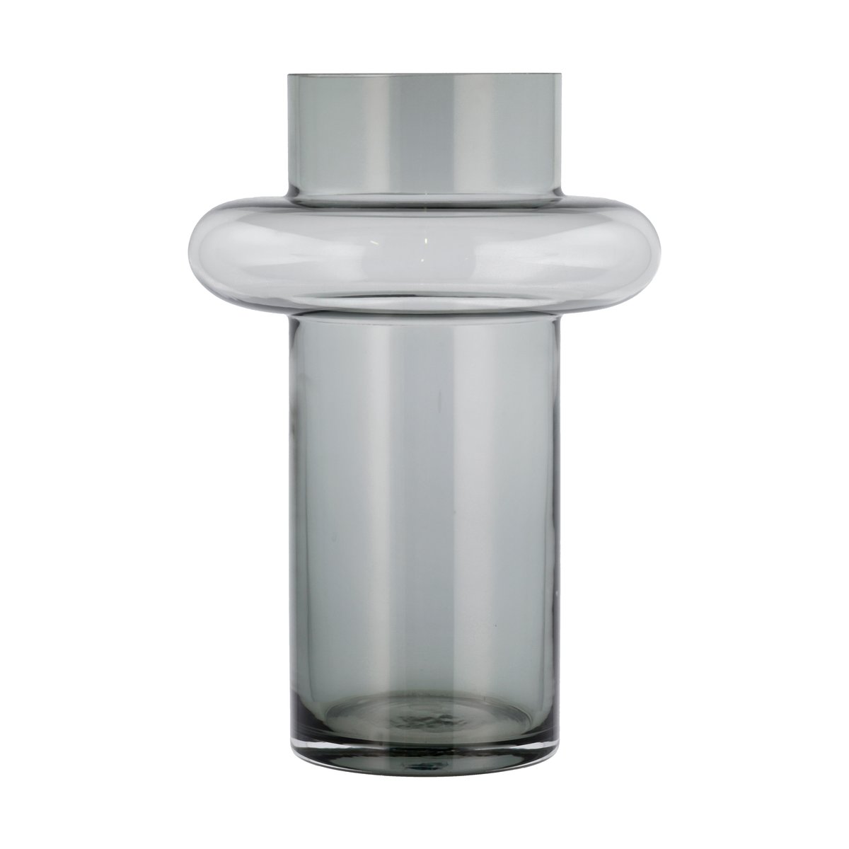 Bilde av Lyngby Glas Tube glassvase 30 cm Smoke