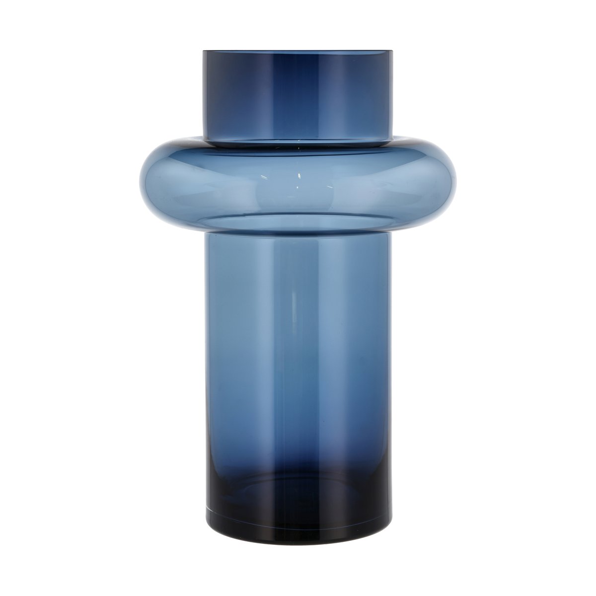 Bilde av Lyngby Glas Tube glassvase 40 cm Blå