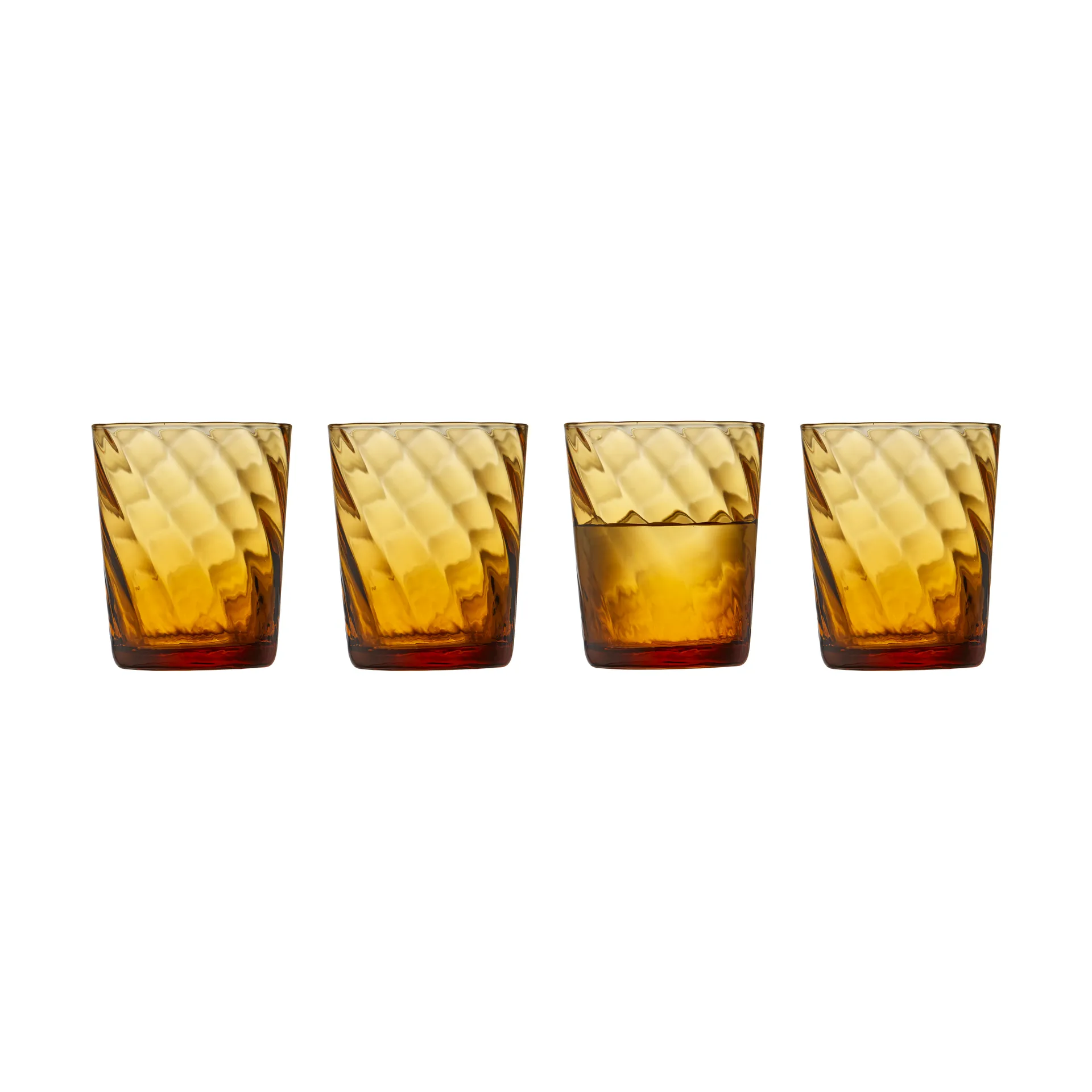 Vienna vannglass 30 cl 4-pakning, Amber Lyngby Glas