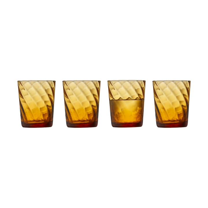 Vienna vannglass 30 cl 4-pakning - Amber - Lyngby Glas