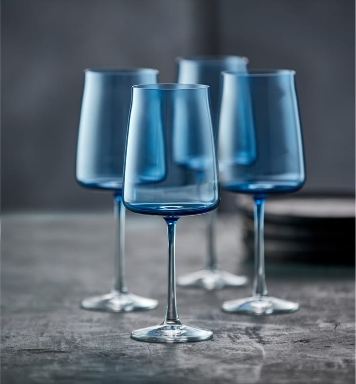 Zero rødvinsglass 54 cl 4-pakning - Blue - Lyngby Glas