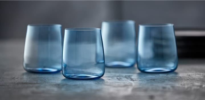 Zero vannglass 42 cl 4-pakning - Blue - Lyngby Glas