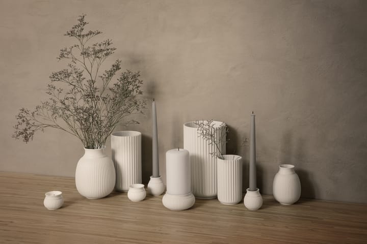 Curve lysestake 7 cm, Hvit Lyngby Porcelæn