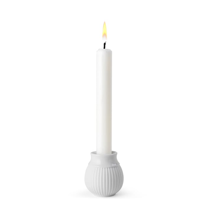 Curve lysestake 7 cm, Hvit Lyngby Porcelæn