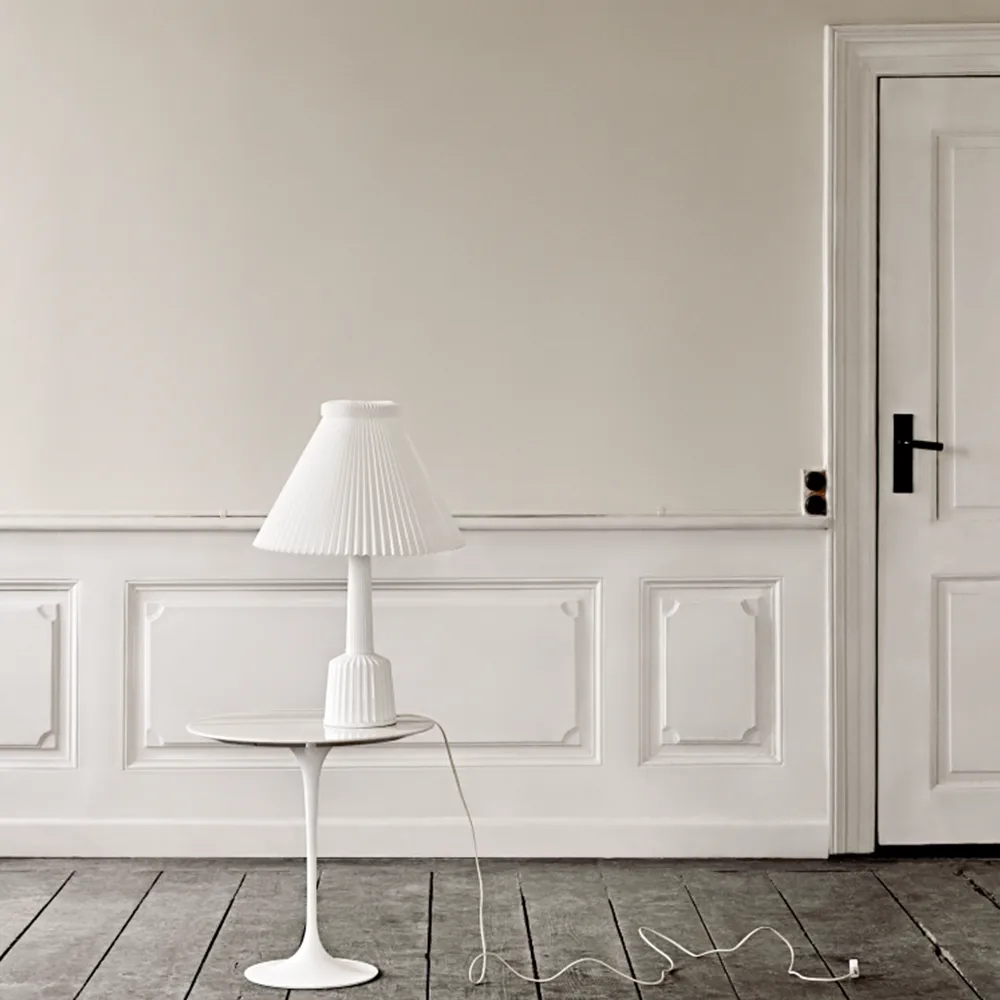 Esben klint bordlampe, hvit, h.44 cm Lyngby Porcelæn