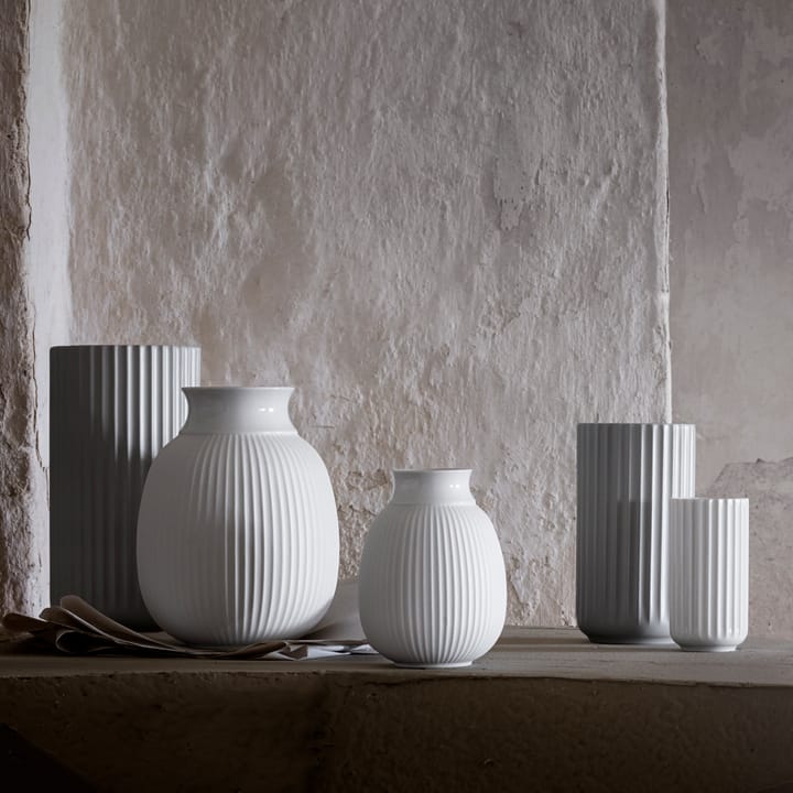 Lyngby Curve vase 12 cm - Hvit - Lyngby Porcelæn