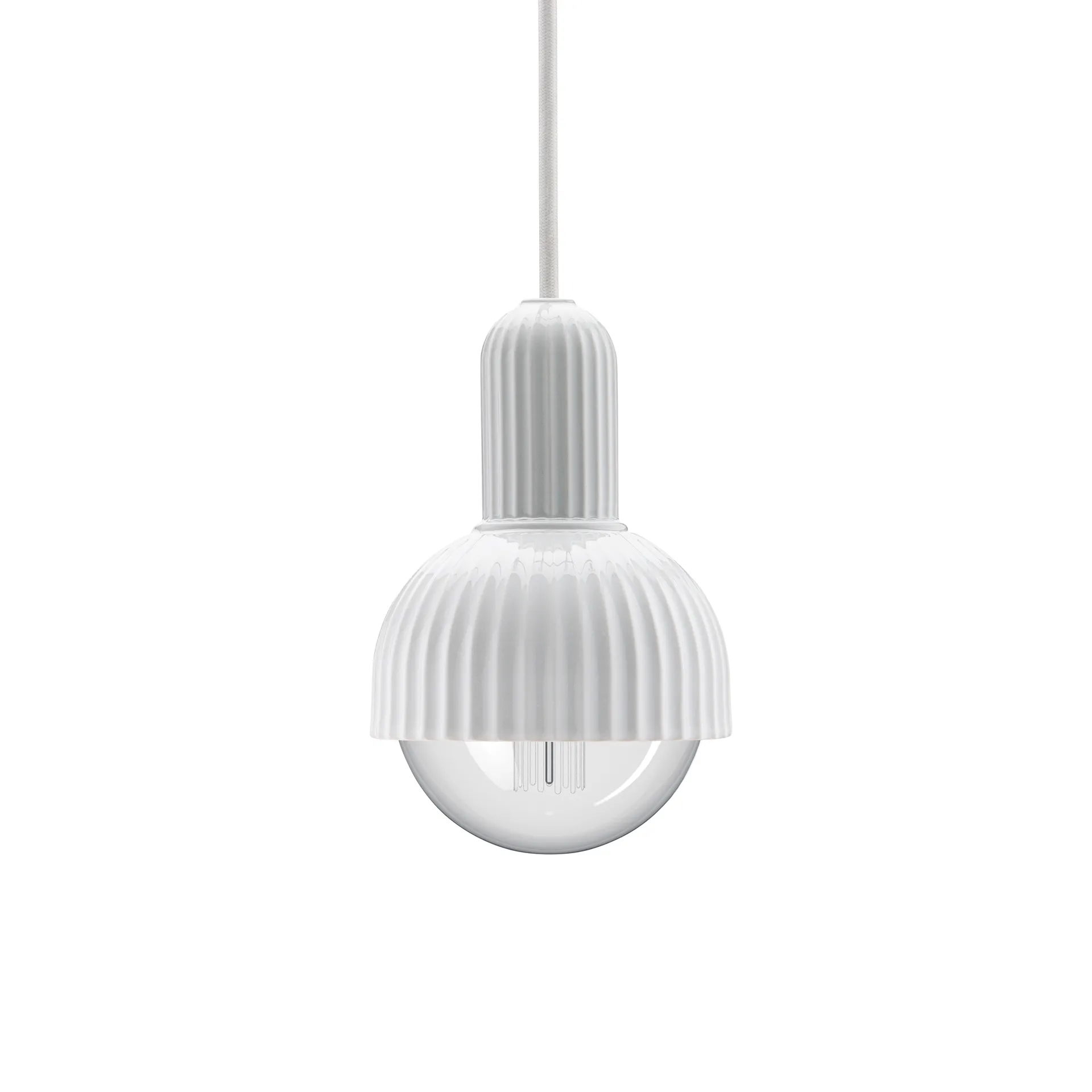 Lyngby taklampe, hvit Lyngby Porcelæn
